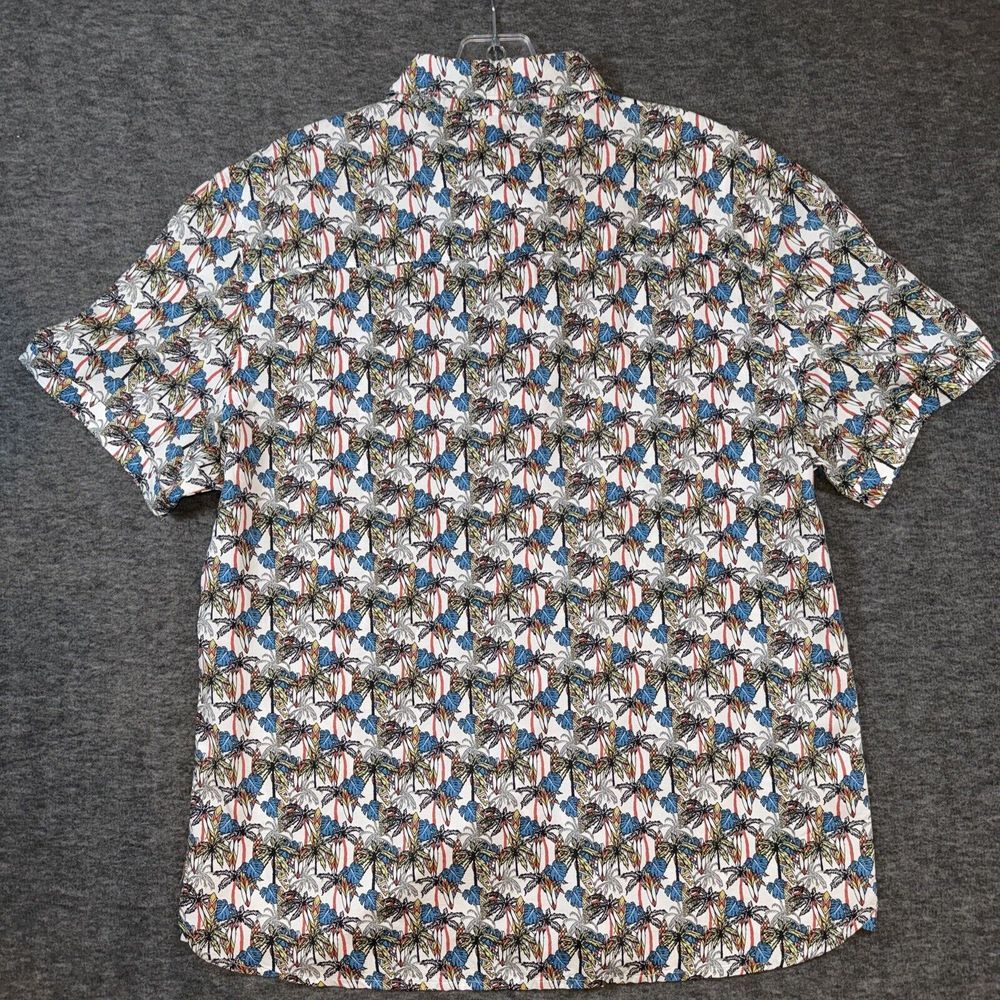 🆕 Age Of Wisdom Mens Button Up Shirt Tropical‎ Surfboards Multi-Color Sz L - Picture 7 of 8